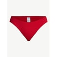 thumbnail image 2 of Time and Tru Women's and Women's Plus Size Ribbed Low Rise Bikini Bottoms, Sizes XS-3X, 2 of 5