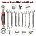 thumbnail image 5 of Universal Wrench 48 in 1 Socket Wrench, iPstyle 360 Rotating Head Car Repair Spanner Tool, 5 of 7
