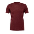 thumbnail image 1 of Bella  Canvas Unisex Crew Neck Triblend Short Sleeve Tee, L, Cardinal Triblend, 1 of 3