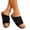 01-Black, variant on Sandals Women,Women's Round Toe Velcro Strap Casual Slide Sandals,Beige,37