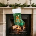 thumbnail image 6 of AuroraX Cute Stylish Plush Christmas Stocking Knitted Embroidered Stockings with 3d Santa Snowman and Reindeer 17" Candy Stocking Bag for Girls, 6 of 6
