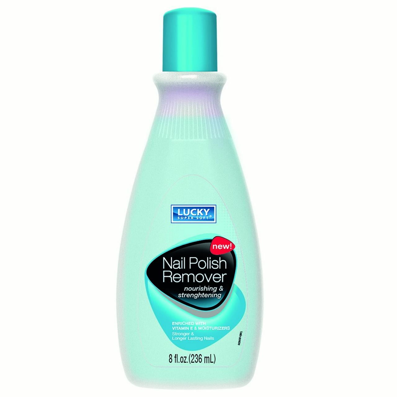 Lucky Super Soft Nail Polish Removers, Nourishing & Strengthening, 8 Oz