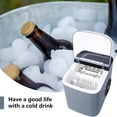 thumbnail image 5 of Countertop Ice Maker with Self-Cleaning, 9 Cubes in 6 Mins & 26 lbs per Day, Portable Ice Machine with Basket & Scoop, ETL/FDA Certified for Home, Kitchen, Office, Bar, 5 of 6