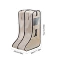 thumbnail image 3 of TACILIP Shoe Storage, 1PC Non-Woven Fabric Boots Storage Organizer Bag Short And Tall Two Sizes Dirt Proof Boot Cover With Visual Window And Carry Handle For Closets Storage Travel Use, Home Gifts, 3 of 6