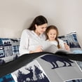 thumbnail image 4 of Feelyou Lake House Twin Comforter Sets, Grey Blue Bedding Set, 2-Piece, 4 of 7