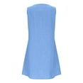 thumbnail image 6 of gljltg Summer Midi Dresses for Women Hollow Out Eyelet Ruffle Swing A Line Long Dress with Pockets Elastic Waist Short Sleeve Solid Color Boho Beach Dress, 6 of 9