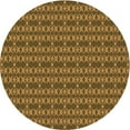 thumbnail image 1 of Ahgly Tapis Rond Lavable en Machine Intérieur Transitionnel Brun Bronze Foncé, 5 Pieds Rond, 1 of 7