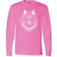 thumbnail image 3 of Inktastic Tribal Wolf Head Long Sleeve T-Shirt, 3 of 5