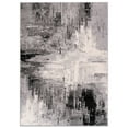 thumbnail image 2 of World Rug Gallery Bari Contemporary Abstract Art Area Rug - Black 3'3"x5', 2 of 9