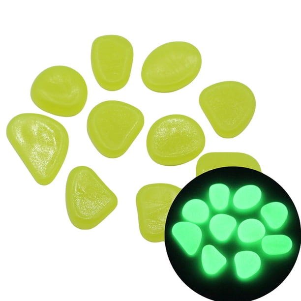 SAYOO 80 piezas de guijarros de jardín, piedras que brillan en la oscuridad, piedras luminosas para decoración de pasarelas y patios SAYOO casual