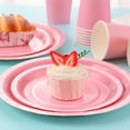 thumbnail image 5 of 168PCS Light Pink Paper Plates and Napkins,Pink Disposable Plates Set with Pink Utensils Serve 24 Guests,Pink Birthday Decorations for Women Wedding Baby Shower Gender Reveal Party Supplies, 5 of 14