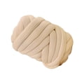 thumbnail image 3 of Hilo grueso para tejer a mano para mantas con nudo trenzado, hilo grueso jumbo Beige, 3 of 9