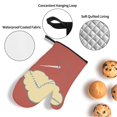 thumbnail image 5 of YFYANG Oven Mitts and Pot Holders Sets 4 Pieces, Non-Slip Heat Resistant Stitching Art Graffiti Kitchen Glove Pot Mat for Cooking and Baking, 5 of 8