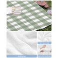 thumbnail image 6 of Sage Green Buffalo Plaid Beach Towels Oversized Super Absorbent, Farmhouse Green White Checkered Lightweight Bath Towel Quick Dry Sets For Bathroom/Pool/Rv Camping/Beach Play/Gym Room/Picnic 31"x62", 6 of 8