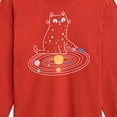 thumbnail image 3 of Instant Message - Cat Solar System - Toddler & Youth Long Sleeve Graphic T-Shirt, 3 of 6