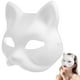 thumbnail image 5 of 10 Uds. Máscaras de gato máscaras en blanco máscaras de disfraces máscara de graduación máscaras de animales máscaras de fiesta vacías para Cosplay, 5 of 7