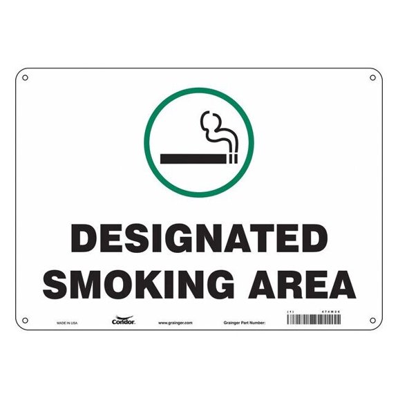 Safety Sign, 10" H, 14 in W,  Horizontal Rectangle, English, 474M26