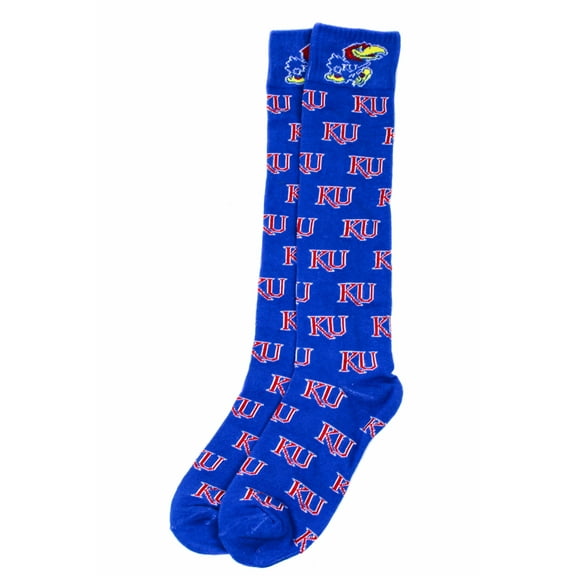 Kansas Jayhawks Dress Sock - Donegal Bay - Unisex - One Size - Mid-Calf
