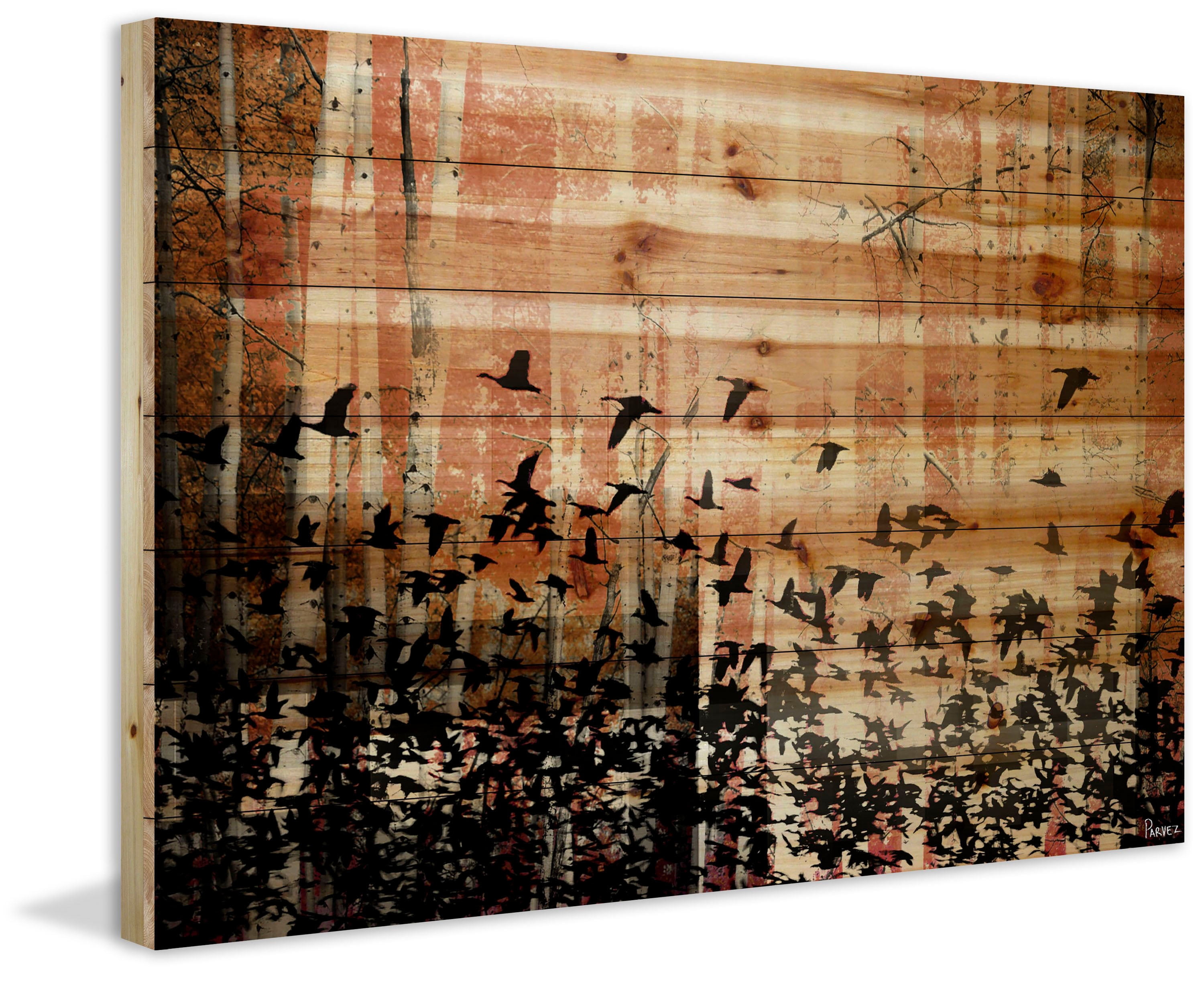 Parvez Taj Aspen Wood Pinewood Wall Art, 20" x 30"