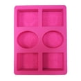 thumbnail image 1 of TIELUTT 6 Even Rectangular Oval Silicone Hand Soap Mould Pattern Soap Mould Cold Soap. Resin Large round Silicone Bead Mat with Rubber Mat with for Crafts Resin Dog for Resin, 1 of 8
