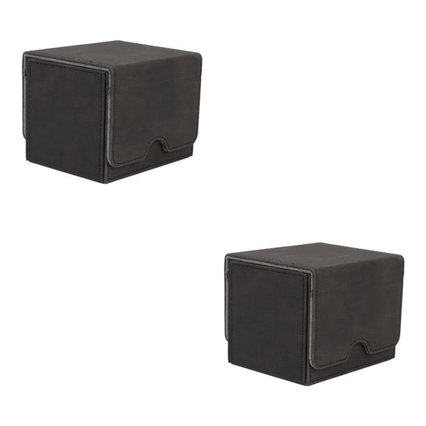 Tholdsy Conveniente caja de cubierta de cartas coleccionables forro para MTG Ccg TCG Sport Game Cards Display Gris oscuro 2Conjunto