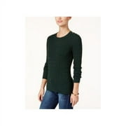 Charter Club Petite Cable-knit Sweater - Petities - S - DARK GREEN