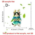 thumbnail image 2 of D 2D Acrylic Pendant For Car Rearview Mirror Decoration Holiday Gift Idea For Kids And Adults Featuring Cute Kitty Design Made From Durable Materials For Long-Lasting Use And Personalizati, 2 of 4