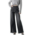 thumbnail image 3 of Tittly Sweatpants Women Lounge Pants Women Women Sweatpant Jeans Sweatpants That Look Like Jeans High Waisted Stretchy Pull On Wide Leg Denim Pants With Pocket Baggy Pants Jeans for Women Grey XXL, 3 of 3
