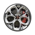 thumbnail image 2 of Reloj de pared redondo con mecanismo en forma de rueda, fácil de leer, ideal como regalo o A, 2 of 9