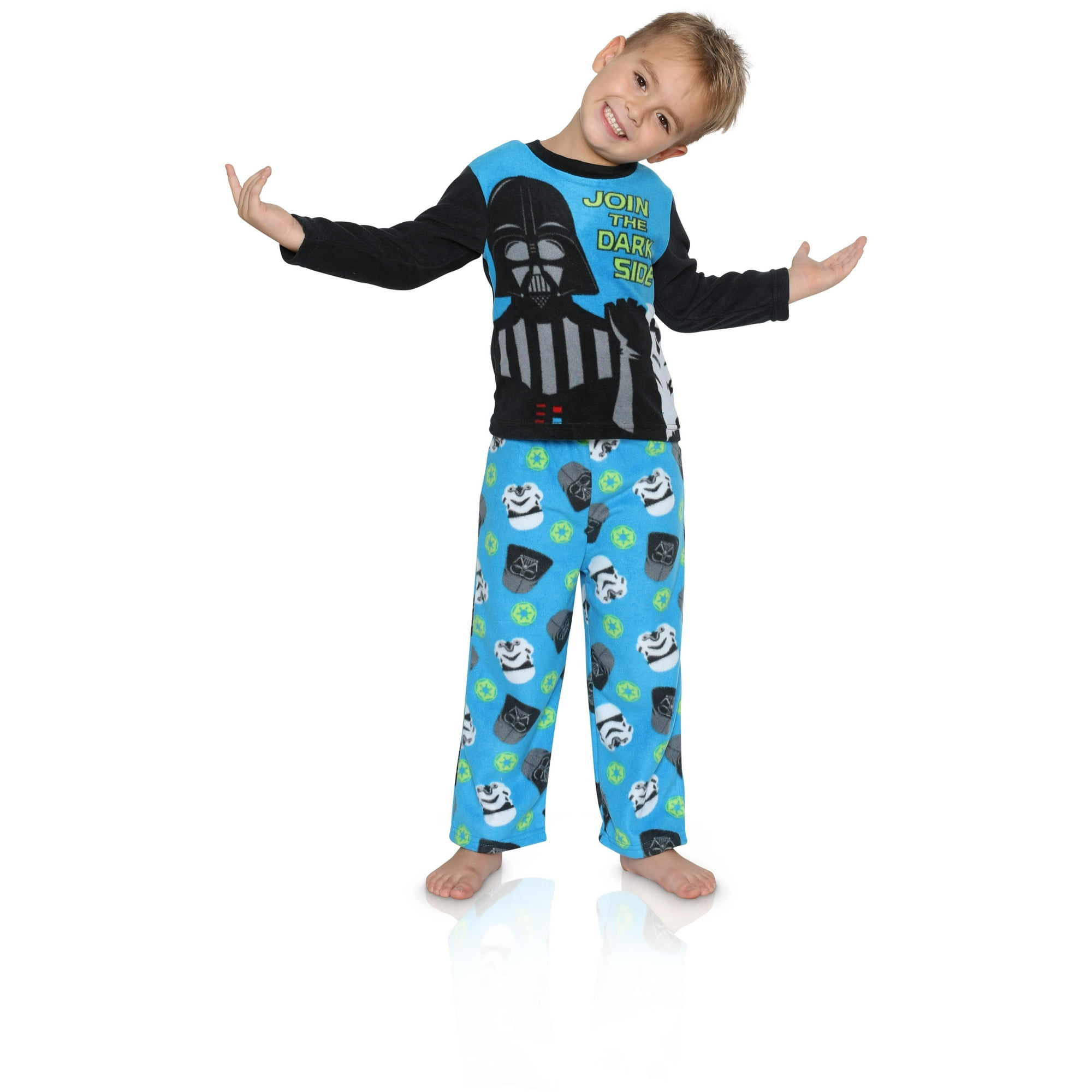 Star Wars Boys Darth Vader 2 Piece Fleece Pajama Set Walmart