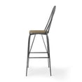 thumbnail image 5 of Furniture of America Sentra Square Slat Mid Back Bar Stools, Gray (Set of 2), 5 of 7