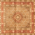 thumbnail image 1 of Ahgly Company Indoor Square Medallion Orange Traditional Area Rugs, 7' Square, 1 of 1