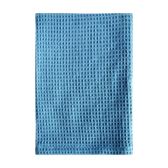 Leodye 1PCS Solid Color Woven Cleaning Cloth, Reusable Thickened Fabric, Durable Kitchen Towel for Household Daily Cleaning Wiping -13.78x13.78in
