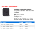 thumbnail image 2 of Automatic Transmission Filter Kit - Compatible with 1997 - 2002 Chevy C3500HD 1998 1999 2000 2001, 2 of 2