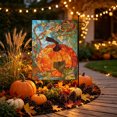 thumbnail image 4 of Edgtyos Fall Thanksgiving Garden Flag, Double Sided Autumn Stained Glass Pumpkin Maple Leaf Flag, Outside Porch Lawn Yard Flags Decorations, 4 of 6