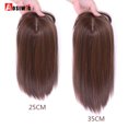 thumbnail image 4 of Topper Hair Piece Invisible Seamless Long Straight Wig Bangs Clip Overhead Natural Invisible Replacement Cover White Hair, 4 of 7
