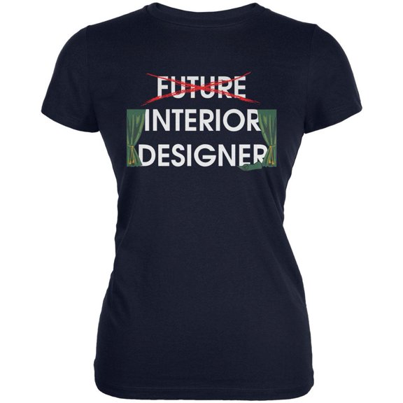 Graduation - Future Interior Designer Juniors Soft T Shirt Navy LG