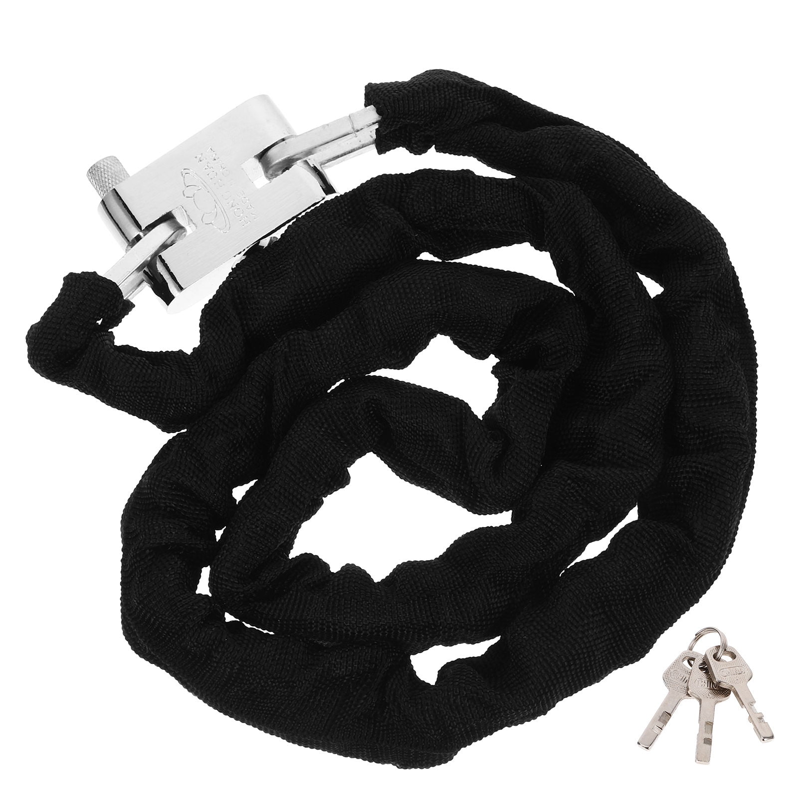 WESIEVYA Bike Chain Lock 1Set Manganese Steel Security Protect from Theft for Motorcyclists 47.2x0.8x0.8in
