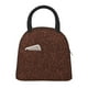 thumbnail image 1 of Balery Dark Brown Glitter Bolsa de Almuerzo para Mujeres, Caja de Almuerzo, Bolsa de Almuerzo Pequeña Impermeable, Tote de Almuerzo Reutilizable con Gran Capacidad, 1 of 6