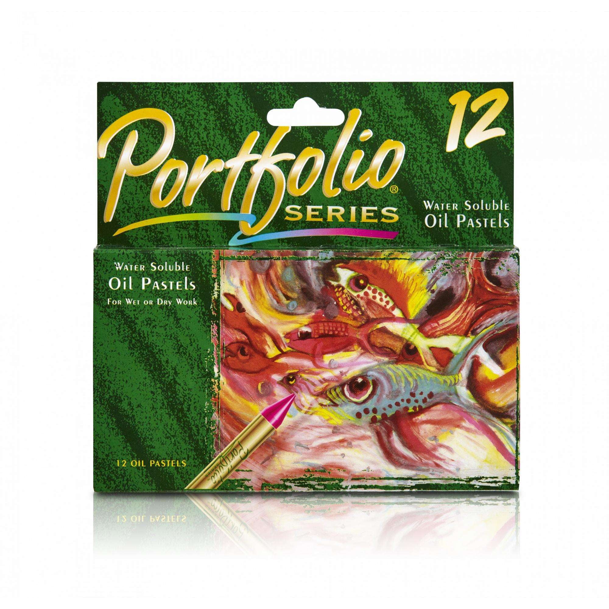 Crayola Portfolio Series Water-Soluble Oil Pastels, 12-Color Set