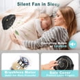 thumbnail image 4 of 1 ventilador recargable con clip, mini ventilador de escritorio USB silencioso con pantalla LED de 5 velocidades, potente ventilador de mesa giratorio de 720°, pequeño ventilador portátil 3 en 1 para oficina, dormitorio, estudio, camping ER, 4 of 5