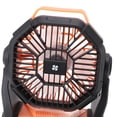 thumbnail image 2 of BIMZUC Orange Portable Outdoor Camping Fan with LED Lantern Rechargeable Battery Operated Tent Fan (10.63 inches / 27 cm), 2 of 5