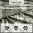 thumbnail image 5 of - King Bed Sheets, Cotton Flannel Bedding Set with Matching Pillowcases, Brushed for Extra Softness, Deep Pocket, Oeko-Tex Certified (Heartland Plaid Green), 5 of 8