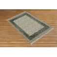 thumbnail image 4 of Casavani Square Hand Tufted Cotton Dhurrie Gray Living Room Carpets Home Decor Kilim Rug 9x9 Feet, 4 of 5