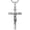 H02-Crucifix Cross, variant on Patron Saint Necklace 925 Sterling Silver Amulet Protection Pendant Religious Jewelry for Men Women