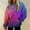Light Purple#003, variant on Hoodies for Women Tie Dye Gradient Loose Fit Baggy Gradient Colors Pullover Tops Trendy Casual Fall Sweatshirts with Pocket Dark Purple 3XL