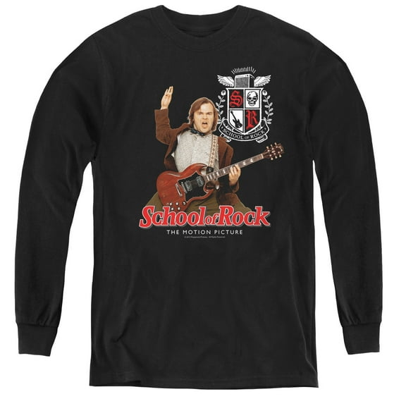 School Of Rock The Teacher Is In Youth Long Sleeve T-Shirt Tee Black