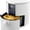 White, variant on KITCHER 1200W 3.5Qt Air Fryer with Touch Digital Screen and 50 Cookbooks, Easy to Use, Black