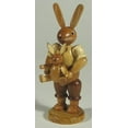 thumbnail image 2 of Easter bunny, male, father with little child, height 11 cm / 4 inch, original Erzgebirge by Müller Seiffen, 2 of 2