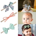 thumbnail image 4 of Bandas y lazos para bebés, Accesorios para el cabello de nailon para bebés recién nacidos y niños pequeños (10 piezas) $ bandas para niñas 10 piezas, lazos para niñas, bandas elásticas elásticas,, 4 of 8